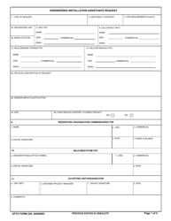 Document preview: AFTO Form 229 Engineering Installation Assistance Request