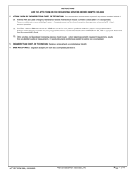 AFTO Form 229 Engineering Installation Assistance Request, Page 4