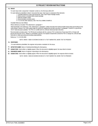 AFTO Form 750A Ei Project Review and Modification Continuation, Page 2