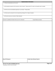 OC-ALC Form 605 Space Allocation Questionnaire, Page 2