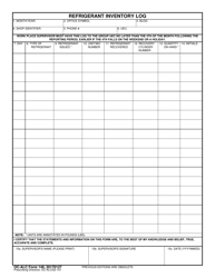 Document preview: OC-ALC Form 149 Refrigerant Inventory Log