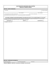 Document preview: OO-ALC Form 237 Electrostatic Discharge (Esd) Control Report of Annual Survey