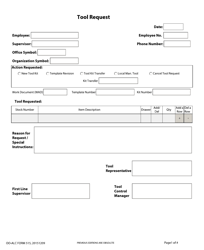 OO-ALC Form 515 Tool Request