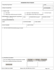 Document preview: OO-ALC Form 546 Engineering Project Request