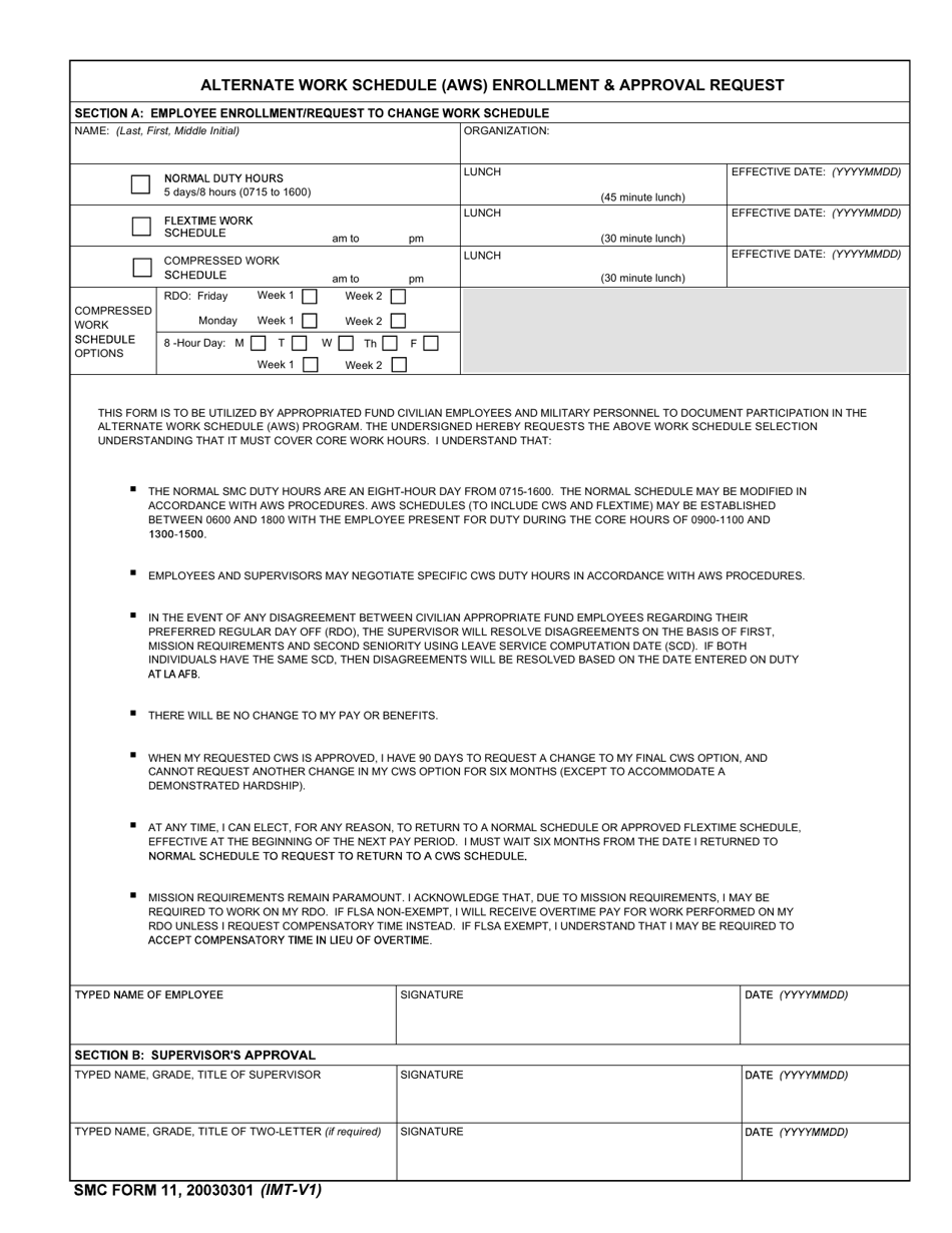 SMC Form 11 - Fill Out, Sign Online and Download Fillable PDF ...