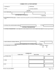 OO-ALC Form 218 Corrective Action Report