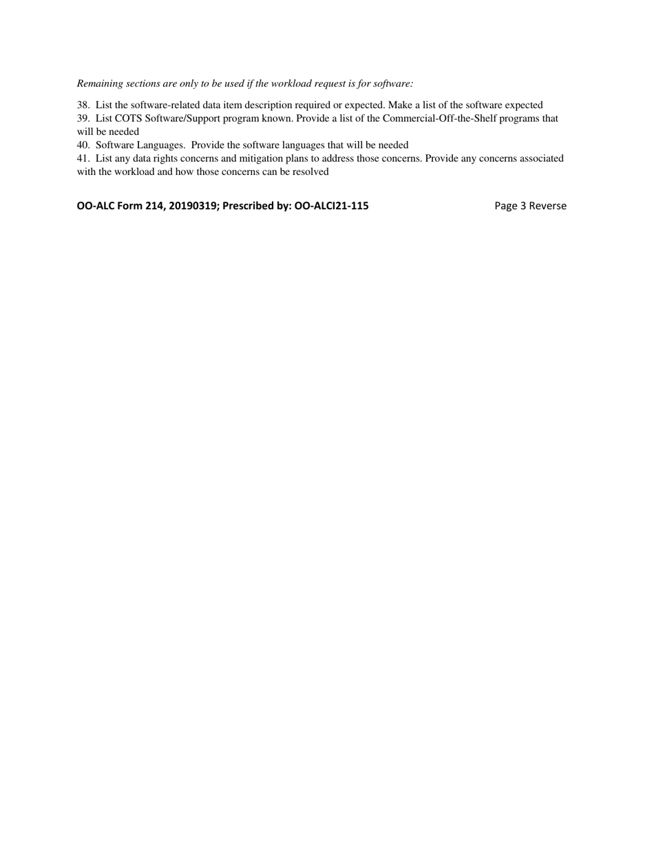OO-ALC Form 214 Opportunity Review Board (Orb) Questionnaire, Page 4