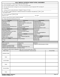 59 MDW Form 42 Adult Medical Nutrition Therapy Initial Assessment, Page 2