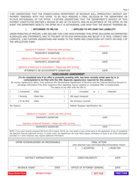 Form REV-567 Offer in Compromise - Pennsylvania, Page 4