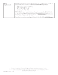 Form UCC-11 Ucc Certification Renewal Application - Pennsylvania, Page 6