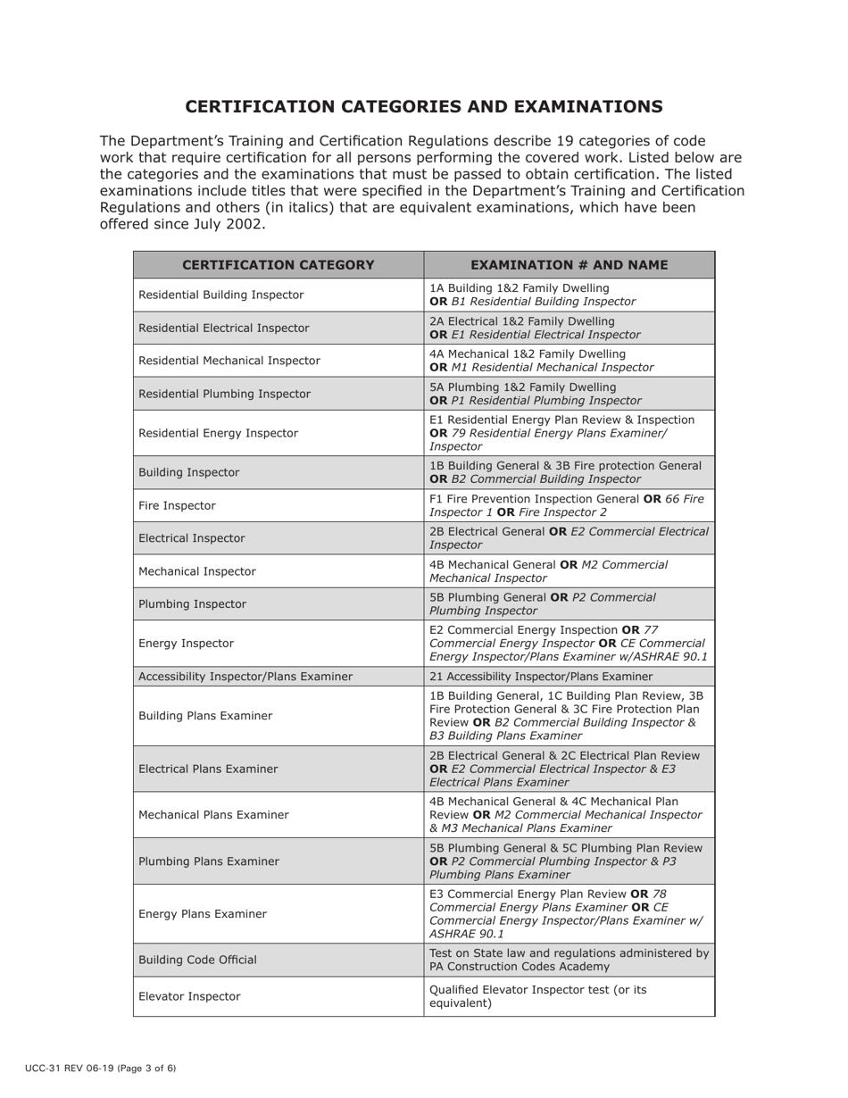 Form UCC-8 Application for Ucc Certification - Pennsylvania, Page 5