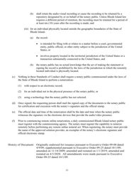 Standards of Conduct for Notaries Public in the State of Rhode Island and Providence Plantations - Rhode Island, Page 11