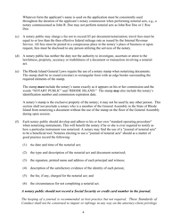 Standards of Conduct for Notaries Public in the State of Rhode Island and Providence Plantations - Rhode Island, Page 4