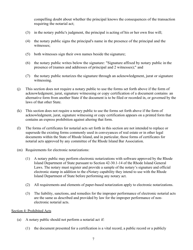 Standards of Conduct for Notaries Public in the State of Rhode Island and Providence Plantations - Rhode Island, Page 7