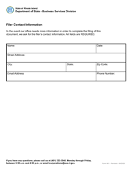 Form 661 Application for Registration of an Athlete Agent - Rhode Island, Page 5