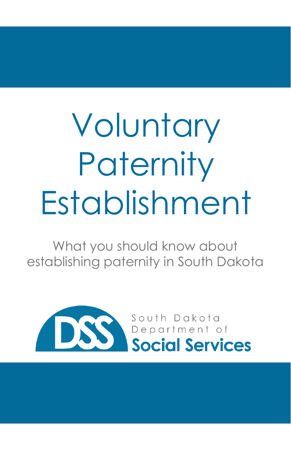 Form HAS-0260 Voluntary Acknowledgment of Paternity - South Dakota, Page 1