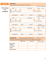 Form DSS-EA-240 Application for Resource Assessment, Long Term Care or Related Medical Assistance - South Dakota, Page 11