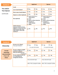 Form DSS-EA-240 Application for Resource Assessment, Long Term Care or Related Medical Assistance - South Dakota, Page 2