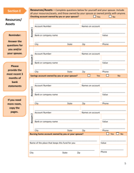 Form DSS-EA-240 Application for Resource Assessment, Long Term Care or Related Medical Assistance - South Dakota, Page 5