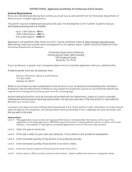 Form PET367 (RV-R0008201) Application and Permit for Production of Fuel Alcohol - Tennessee, Page 3