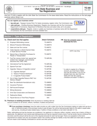 Form TC-69 Utah State Business and Tax Registration - Utah