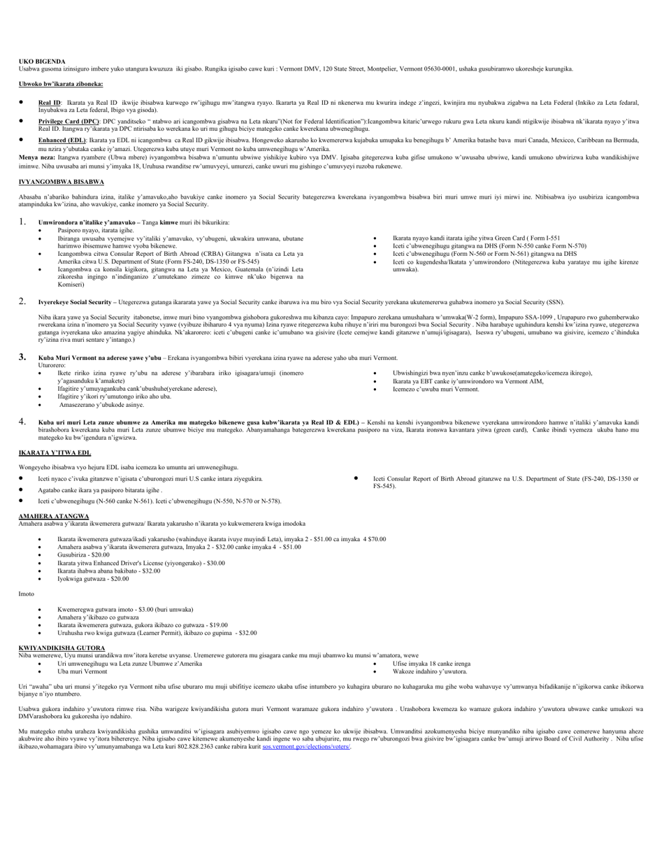 Form VL-021KIR Application for License / Permit - Vermont (Kirundi), Page 3