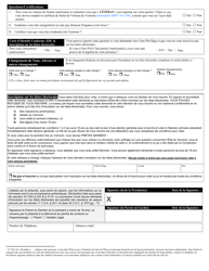Form VL-017FR Application for Non-driver Id - Vermont (French), Page 2