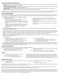 Formulario VL-017SP Solicitud Para Identificacion De No Conductor - Vermont (Spanish), Page 3