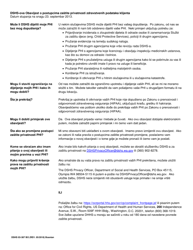 DSHS Form 03-387 Dshs Notice of Privacy Practices for Client Medical Information - Washington (English/Bosnian), Page 2