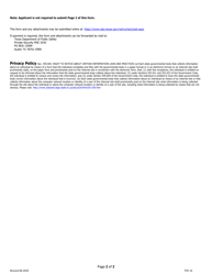 Form PSP-14 Employee Information Update - Texas, Page 2