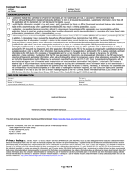 Form PSP-17 Individual License Renewal Application - Texas, Page 4
