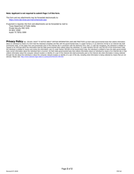 Form PSP-62 Notice of Designation as Officer Overseeing Regulated Functions - Texas, Page 2