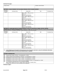 Form PSP-67 Business Update Application Supplement - Texas, Page 2