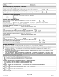 Form PSP-55 Original Individual Instructor License Application - Texas, Page 2