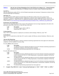Form OP-UA33 (TCEQ-10085) Metallic Mineral Processing Plant Attributes - Texas, Page 15