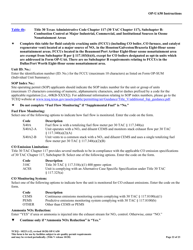 Form OP-UA50 (TCEQ-10223) Fluid Catalytic Cracking Unit Catalyst Regenerator/Fuel Gas Combustion Device/Claus Sulfur Recovery Plant Attributes - Texas, Page 22