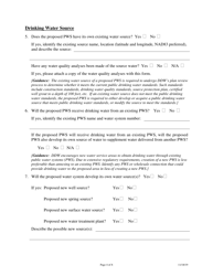 Supplemental Form for New Public Drinking Water System - Utah, Page 4