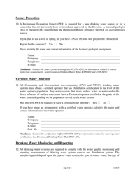 Supplemental Form for New Public Drinking Water System - Utah, Page 6