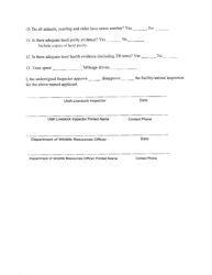 Official Inspection of Elk Farm Form - Utah, Page 3