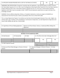 Application for Utah Meat and Poultry Inspection - Utah, Page 4