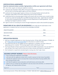 Statewide Cares Housing Voucher Application - Vermont, Page 4