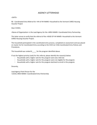 Appendix F Coordinated Entry &amp; Prioritization for Vermont Cares Housing Voucher Project - Vermont, Page 2