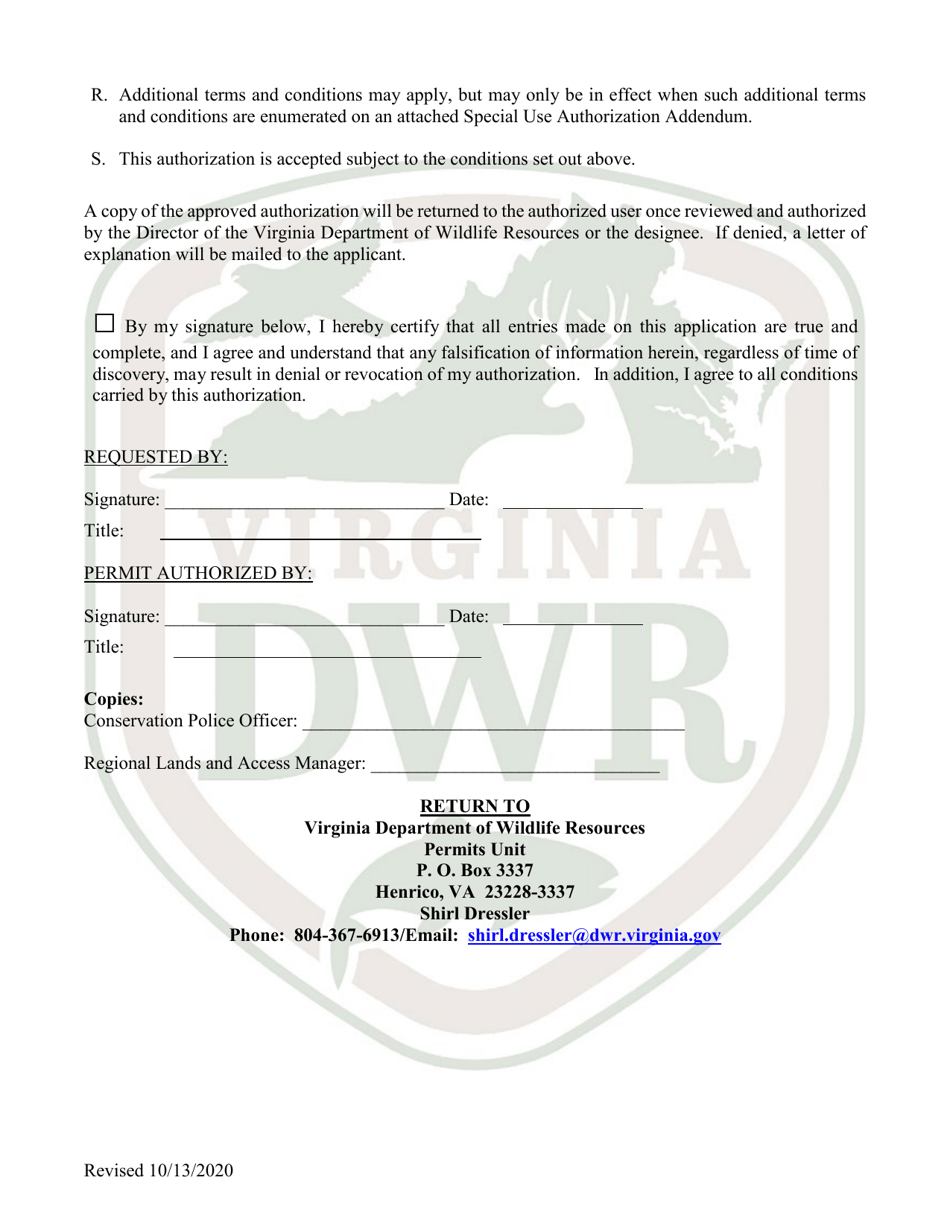 Special Use Authorization - Virginia, Page 4