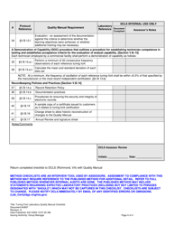 Form 6957 Tuning Fork Laboratory Quality Manual Checklist - Virginia, Page 4