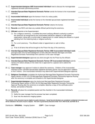 Form DOC20-443 Marriage/State Registered Domestic Partnership Process Checklist - Washington, Page 2