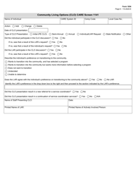 Form 1054 Community Living Options - Texas, Page 6
