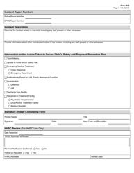 Form 2818 Critical Incident Report - Texas, Page 3