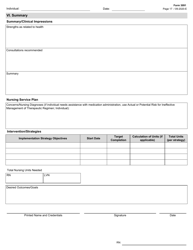 Form 3091 Comprehensive Nursing Assessment - Texas, Page 17