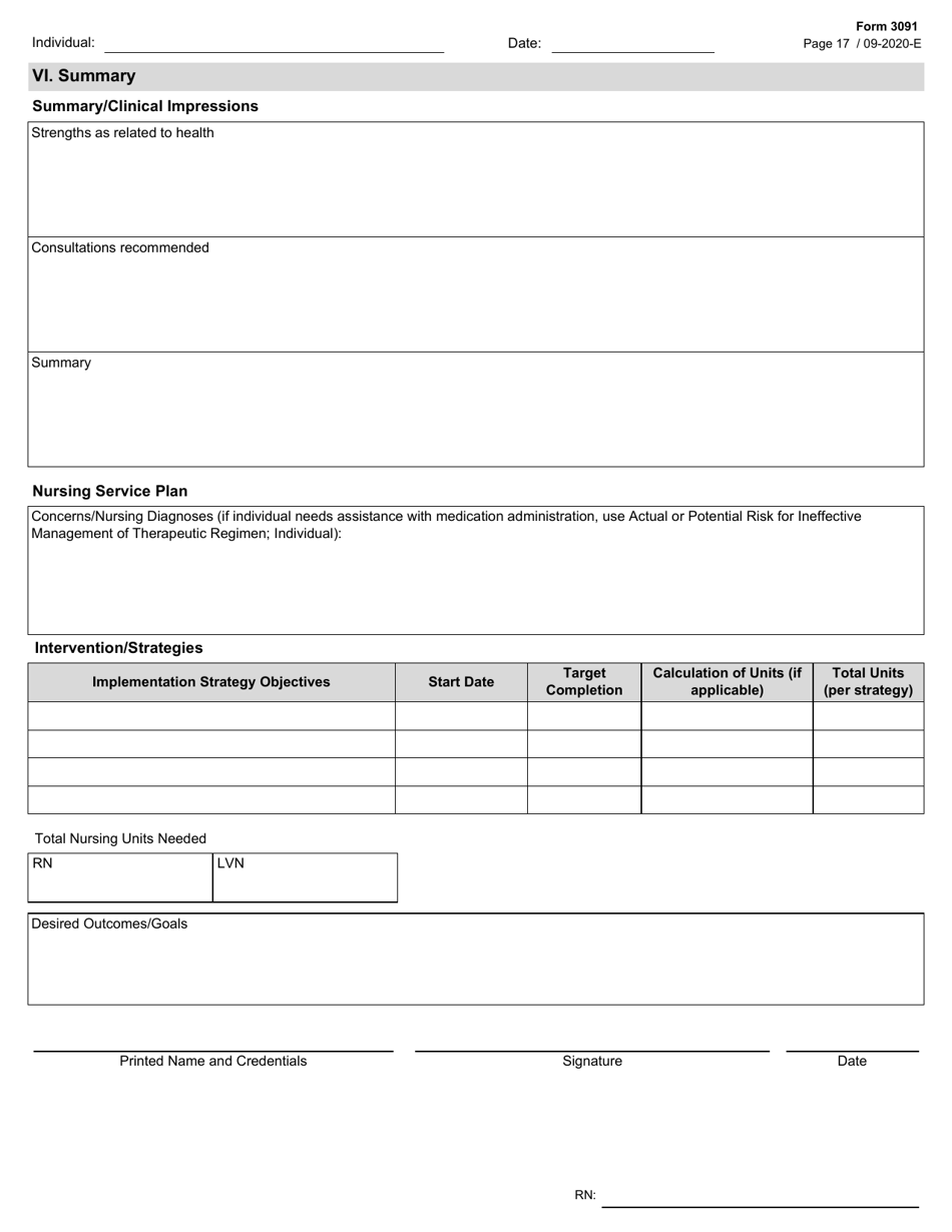 Form 3091 - Fill Out, Sign Online and Download Fillable PDF, Texas ...