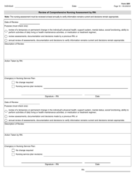 Form 3091 Comprehensive Nursing Assessment - Texas, Page 18